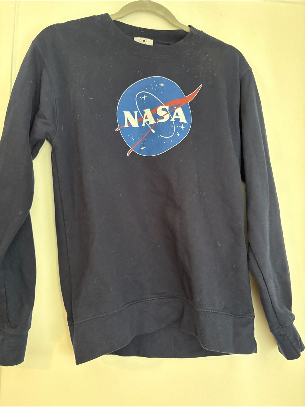 NASA Logo Navy Crewneck Sweatshirt - Men's